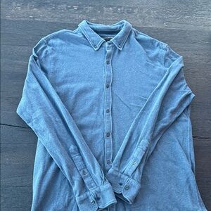 Banana Republic Men's Casual Denim Blue Shirt